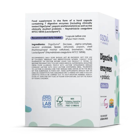 Digestive Enzymes + Probiotic, Osavi, 60 capsule [3]