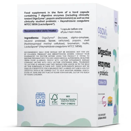 Digestive Enzymes + Probiotic, Osavi, 60 capsule [3]