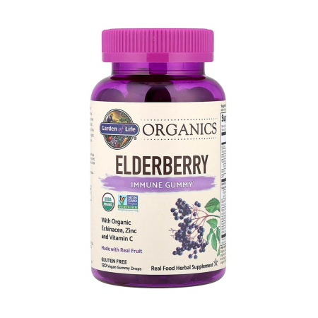 Garden of Life - Elderberry, Immune Gummy, Garden of Life, 120 jeleuri