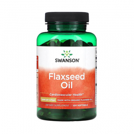 ACIZI GRASI - flaxseed-oil-organic-1000mg-swanson