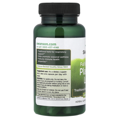 Full Spectrum® Plantain Leaf, 400 mg, Swanson, 60 capsule SW1269 [2]