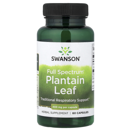 Swanson - Full Spectrum® Plantain Leaf, 400 mg, Swanson, 60 capsule SW1269