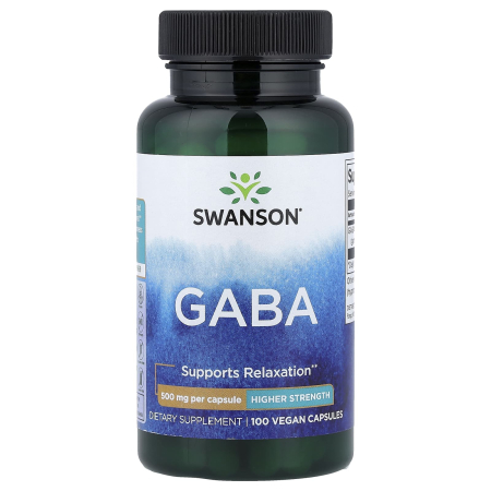 GABA, 500 mg, Swanson, 100 capsule SW872