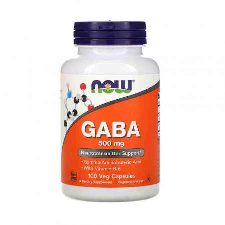 Now Foods, GABA, 750 mg, 100 Veg Capsules [0]