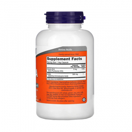 Now Foods, GABA, 750 mg, 100 Veg Capsules [2]