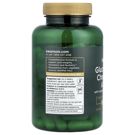 Glucosamine, Chondroitin & MSM with Hyaluronic Acid and Collagen, Swanson, 90 capsules SWU293 [2]