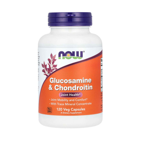 Now Foods - Glucosamine & Chondroitin With Trace Mineral, NOW Foods, 120 capsule