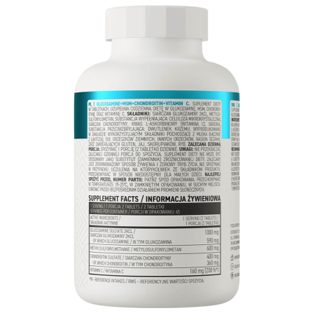 Glucosamine + MSM + Chondroitin + Vitamin C, OstroVit, 90 tablete [1]