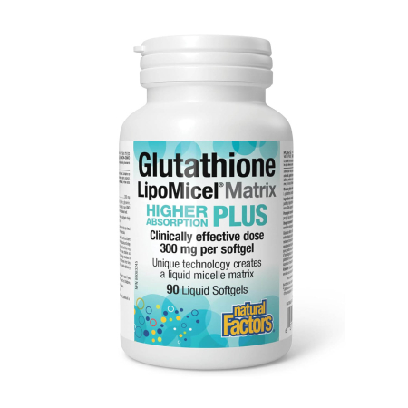 Natural Factors - Glutathione LipoMicel Matrix, 300 mg, Natural Factors, 90 softgels