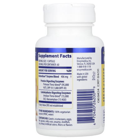 GlutenEase, Enzymedica, 60 capsule [1]