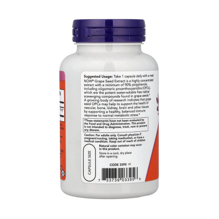 Grape Seed Extract, 500 mg, NOW Foods, 90 capsule [2]