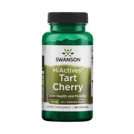 HiActives Tart Cherry 20:1, 465 mg, Swanson, 60 capsule SWH112