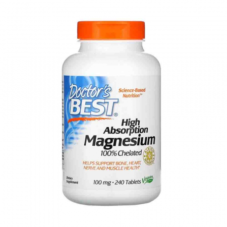 Magneziu - high-absorption-magnesium-chelated-100mg-doctors-best