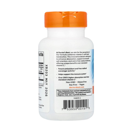 High Absorption Vitamin C, Doctor's Best, 60 tablete [2]