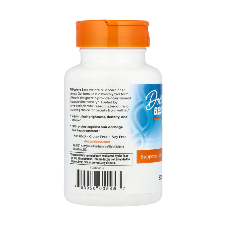 Hydrolyzed Keratin, 500 mg, Doctor's Best, 60 capsules [2]