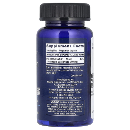 Iron Protein Plus, 300 mg, Life Extension, 100 capsules [1]