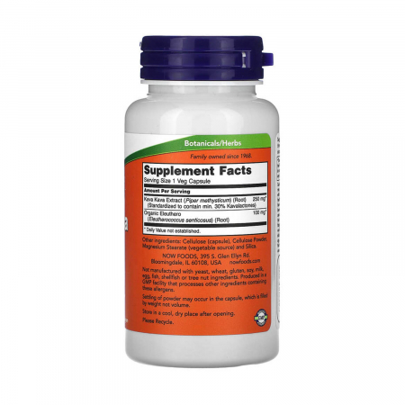Kava Kava Extract, 250 mg, NOW Foods, 60 capsules [1]