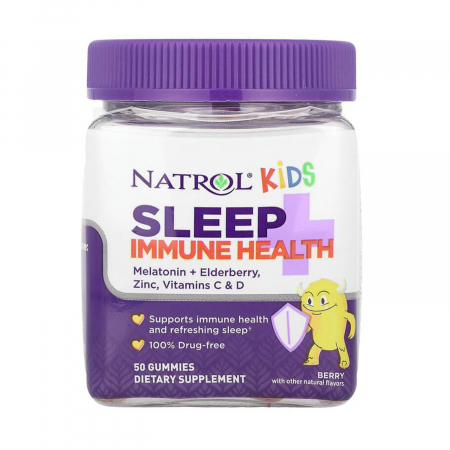 SANATATEA COPIILOR - Kids, Sleep + Immune Health, Natrol, 50 jeleuri
