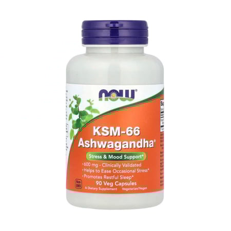 Now Foods - KSM-66 Ashwagandha®, 600 mg, NOW Foods, 90 capsules