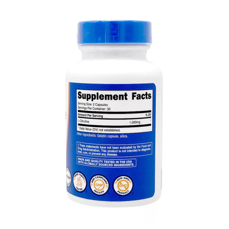L-Citrulline, 500 mg, Nutricost, 60 capsule [1]