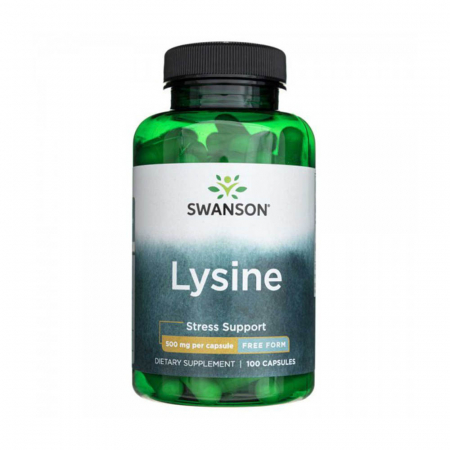 L-Lysine (Lizina HCl), 500 mg, Swanson, 100 capsule SW268