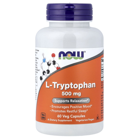 SANATATEA CREIERULUI - l-tryptophan-500mg-now-foods