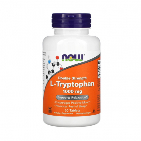 SANATATEA CREIERULUI - l-tryptophan-500mg-now-foods