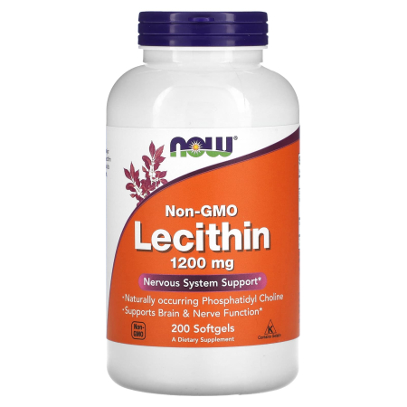 Lecitina - Lecitina (Lecithin) 1200mg, Now Foods, 200 softgels