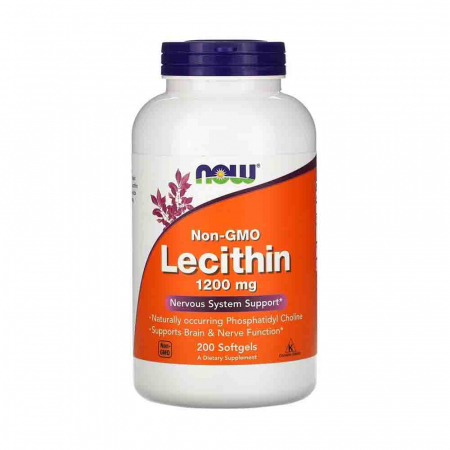 Lecitina - Lecitina (Lecithin) 1200mg, Now Foods, 200 softgels
