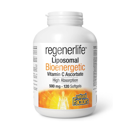 Natural Factors - Liposomal Bioenergetic Vitamin C Ascorbate, 500 mg, Natural Factors, 120 softgels
