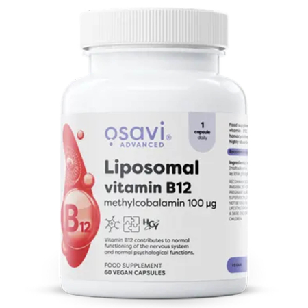 Osavi - Liposomal Vitamin B12, Methylcobalamin, Osavi, 60 capsule