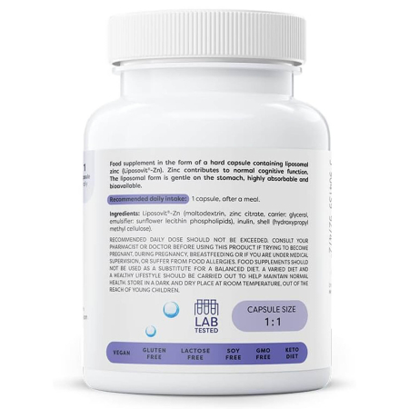 Liposomal Zinc, 15 mg, Osavi, 60 capsule [2]
