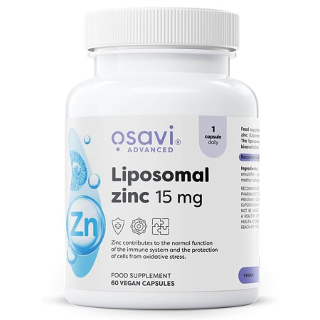 Osavi - Liposomal Zinc, 15 mg, Osavi, 60 capsules
