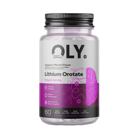 OLY - Lithium Orotate, 5 mg. Oly, 60 capsule