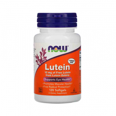Lutein, Luteina 10mg, Now Foods,120 softgels