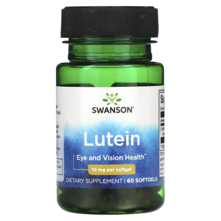 Lutein (Ochi si Vedere) 10 mg, Swanson, 60 softgels SWU979