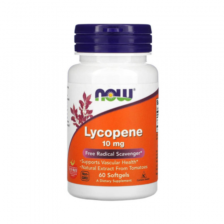 Lycopene (Licopen) 10 mg, Now Foods, 60 softgels