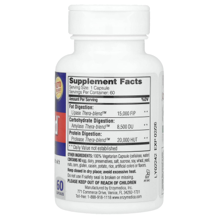 Lypo Gold, For Fat Digestion, Enzymedica, 60 capsule [3]