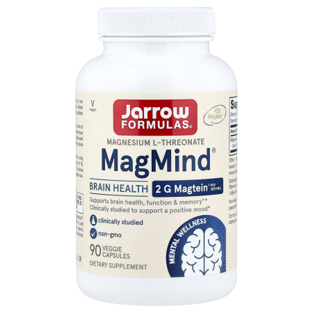 Jarrow - MagMind, Magnesium L-Threonate Magtein, Jarrow Formulas, 90 capsule