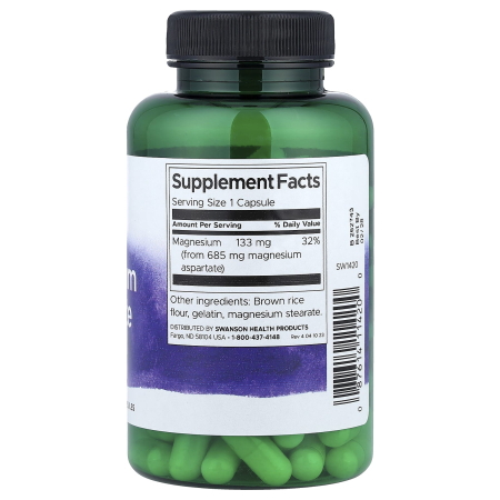 Magnesium Aspartate, 685 mg, Swanson, 90 capsule SW1420 [1]