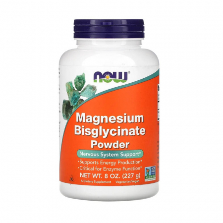 Magnesium Bisglycinate Powder, Now Foods, 227g