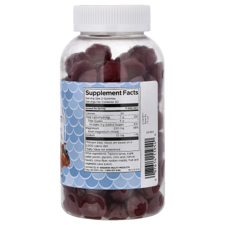 Magnesium Gummies, Mixed Berry, Swanson, 120 Gummies SW1954 [1]