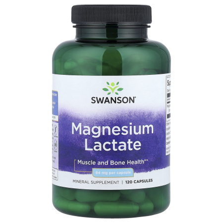 Swanson - Magnesium Lactate, 84 mg, Swanson, 120 capsule SW1525