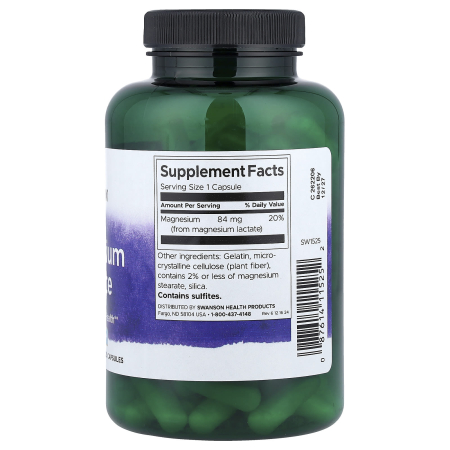 Magnesium Lactate, 84 mg, Swanson, 120 capsule SW1525 [1]