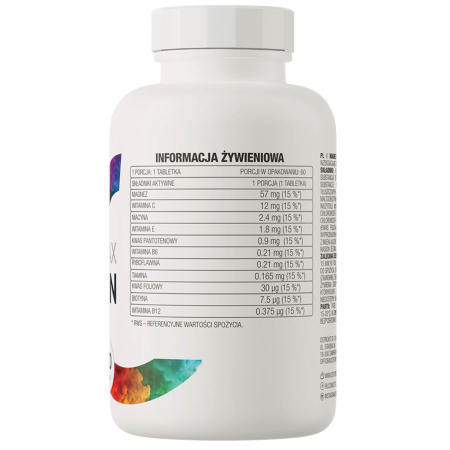 Magnesium MAX + Vitamin, OstroVit, 60 tablete [1]