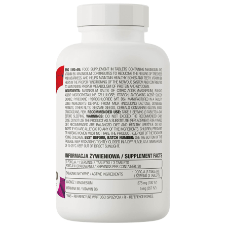 Magnesium + Vitamin B6, OstroVit, 90 tablete [1]