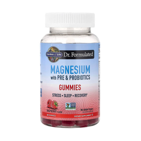 Garden of Life - Magnesium with Pre & Probiotics Gummies, Garden of Life, 60 jeleuri