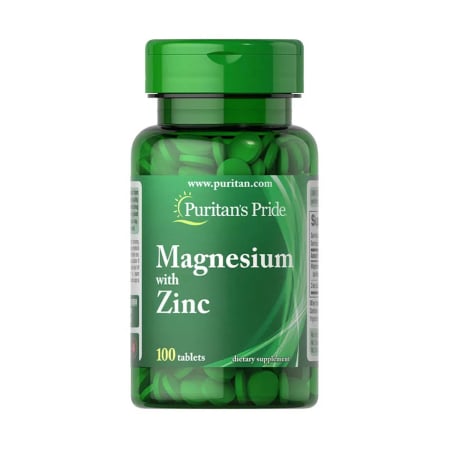 Puritans Pride - Magnesium with Zinc, Puritan's Pride, 100 tablets