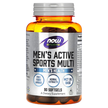 Multivitamin - Now Foods, Sports, Men's Active Sports Multi, 180 Softgels