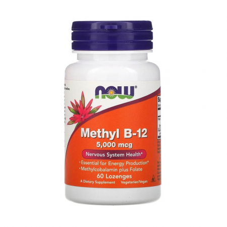 SANATATEA CREIERULUI - methyl-b12-with-folate-5000mcg-now-foods